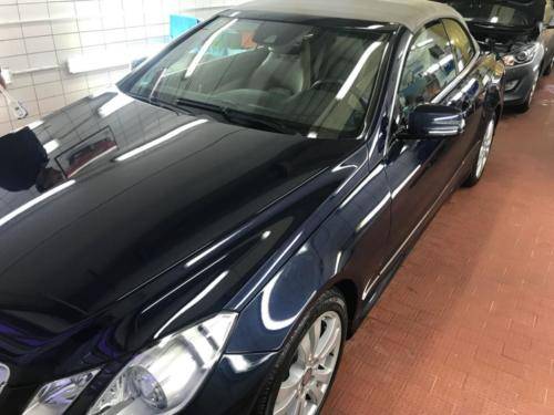 Mercedes E-Klasse Cabrio Außenreinigung Lackaufbereitung Nano